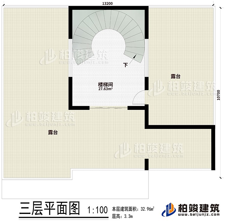 樓頂：樓梯間、2露臺