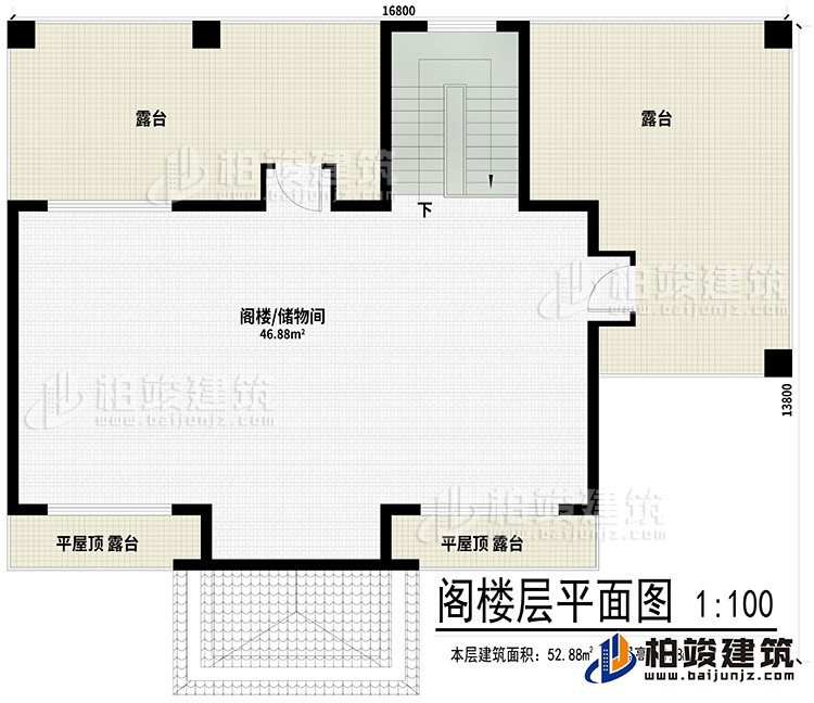 閣樓：閣樓/儲物間、2平屋頂露臺、2露臺