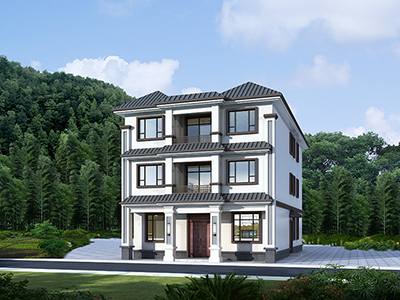 三層樓房設(shè)計圖農(nóng)村 自建別墅帶大廳